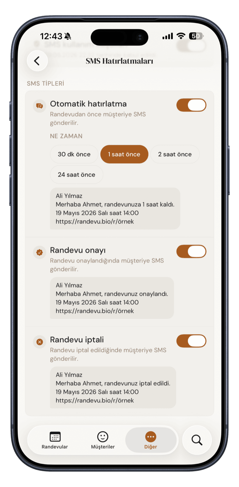 SMS Hatırlatma
